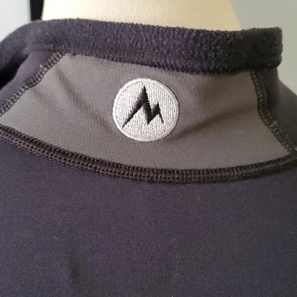 Marmot black gray 1/4 zip pullover size L - Picture 12 of 14